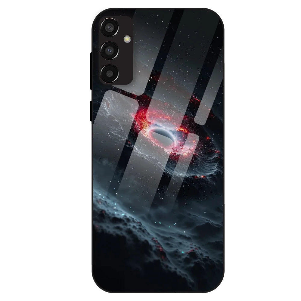 Cosmic Black Hole - Glass Case For Samsung Galaxy F13