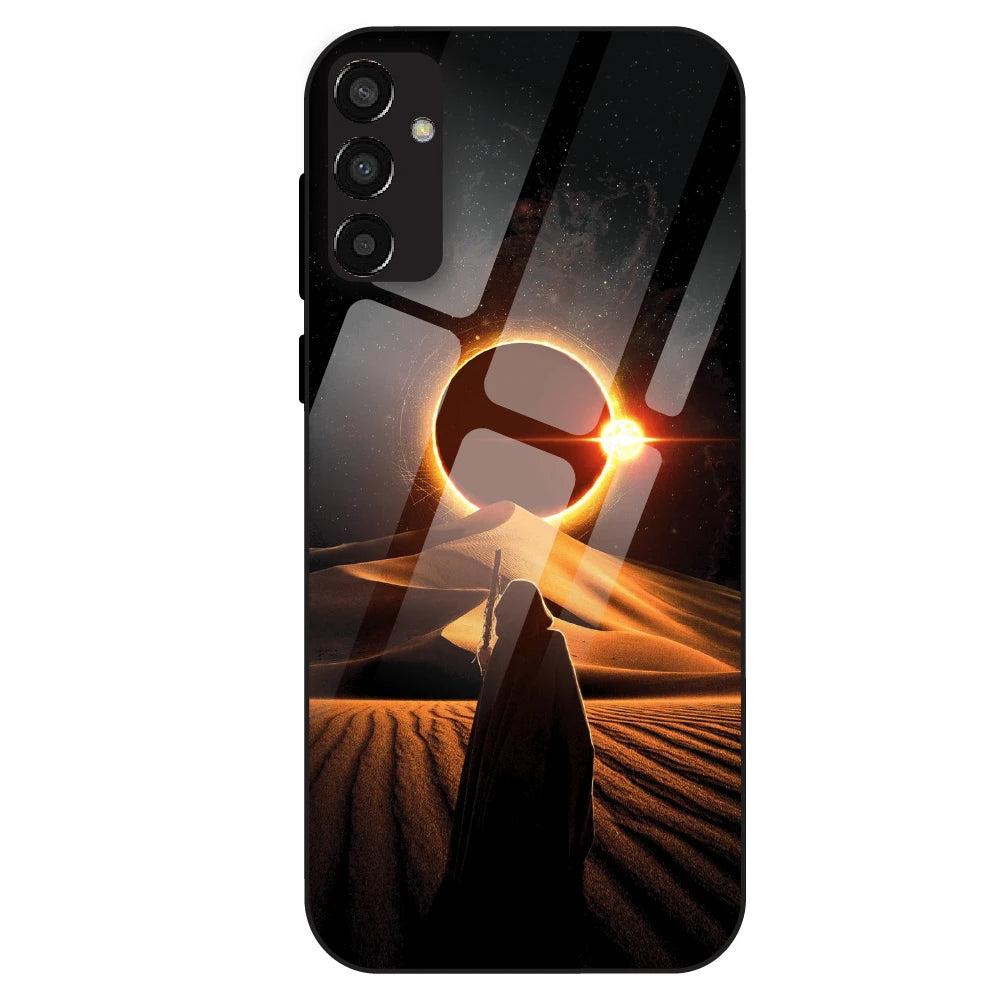 Solar Eclipse Desert - Glass Case For Samsung Galaxy F13
