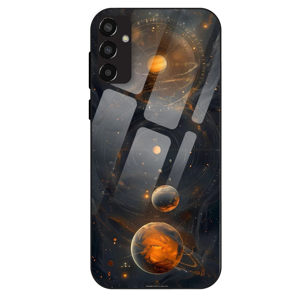 Cosmic Orbit Aesthetic - Glass Case For Samsung Galaxy F13
