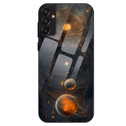 Cosmic Orbit Aesthetic - Glass Case For Samsung Galaxy F13