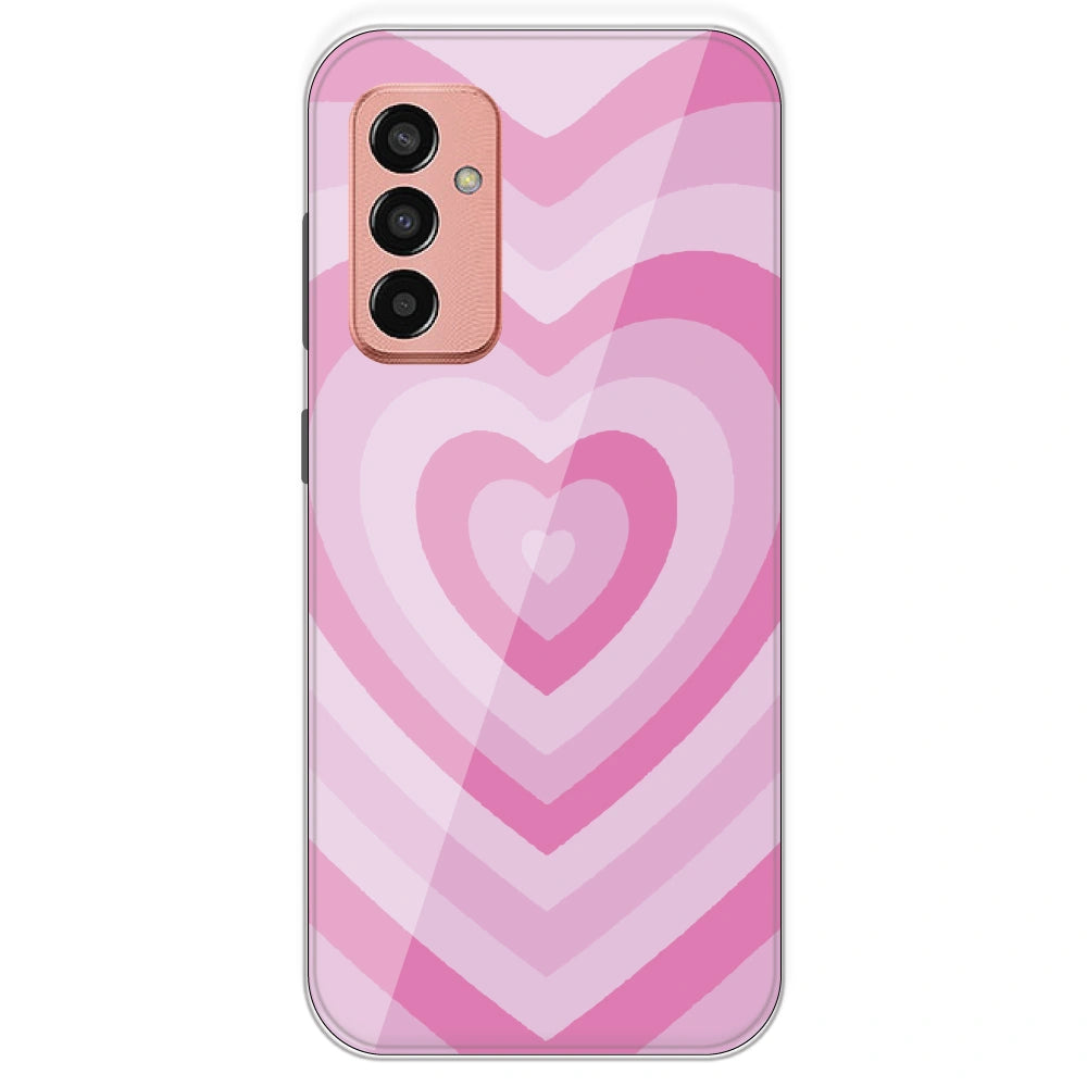 Pink Hearts - Printed Silicone Case For Samsung Galaxy F13