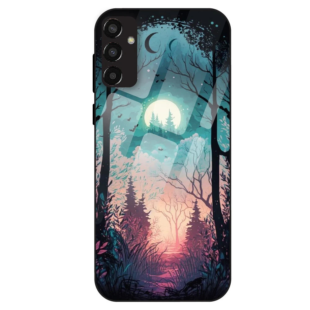 Moonlit Forest - Glass Case For Samsung Galaxy F13