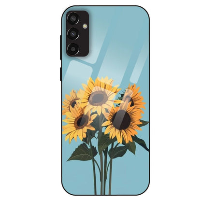 Sunflower Serenity - Glass Case For Samsung Galaxy F13