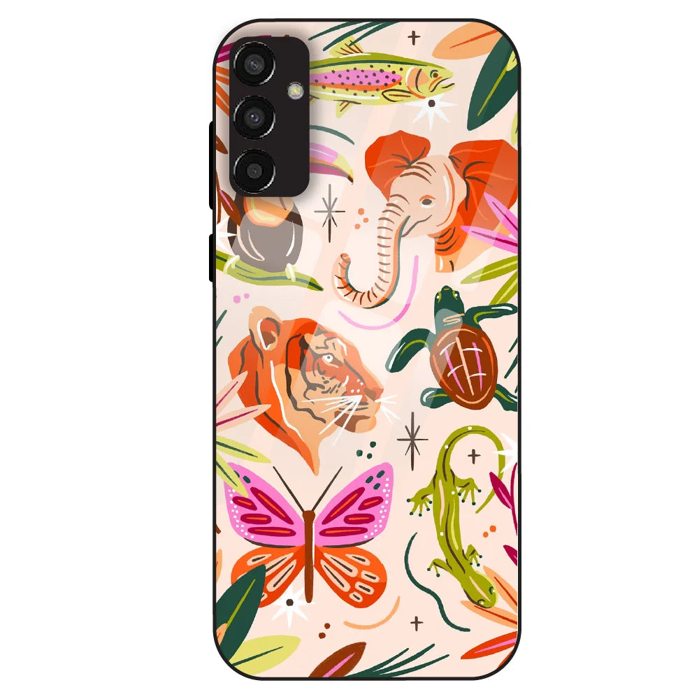 Wild Jungle Creatures - Glass Case For Samsung Galaxy F13