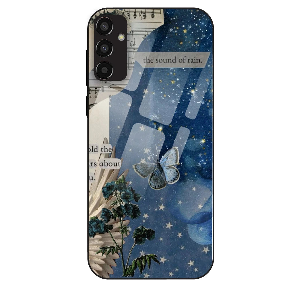 Midnight Butterfly Aesthetic - Glass Case For Samsung Galaxy F13