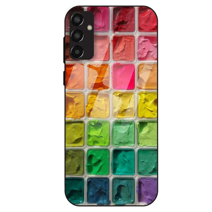 Color Palette Grid Aesthetic - Glass Case For Samsung Galaxy F13