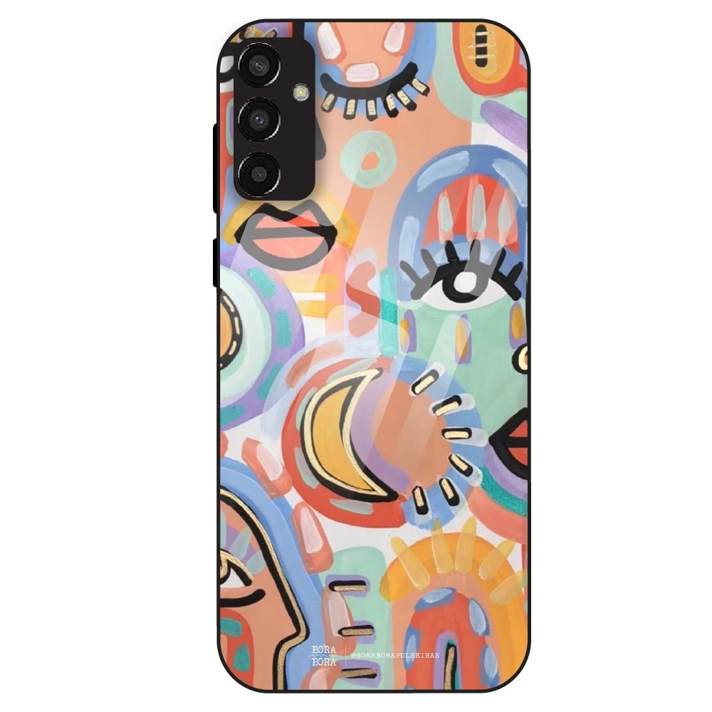 Abstract Pop Art - Glass Case For Samsung Galaxy F13