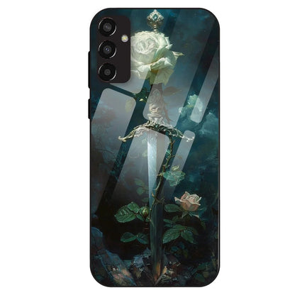 Mystic Sword Rose - Glass Case For Samsung Galaxy F13