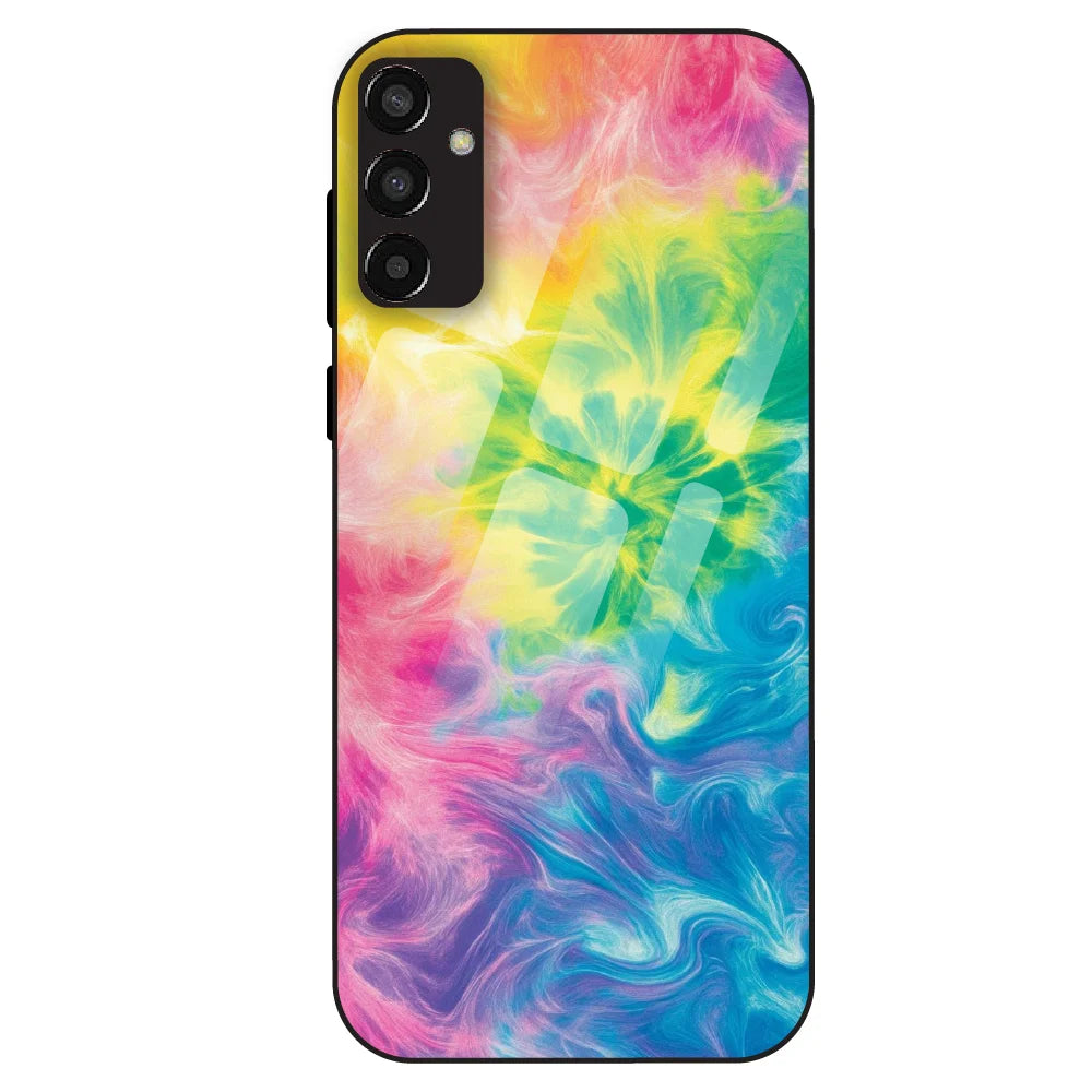 Neon Fluid Dreams - Glass Case For Samsung Galaxy F13