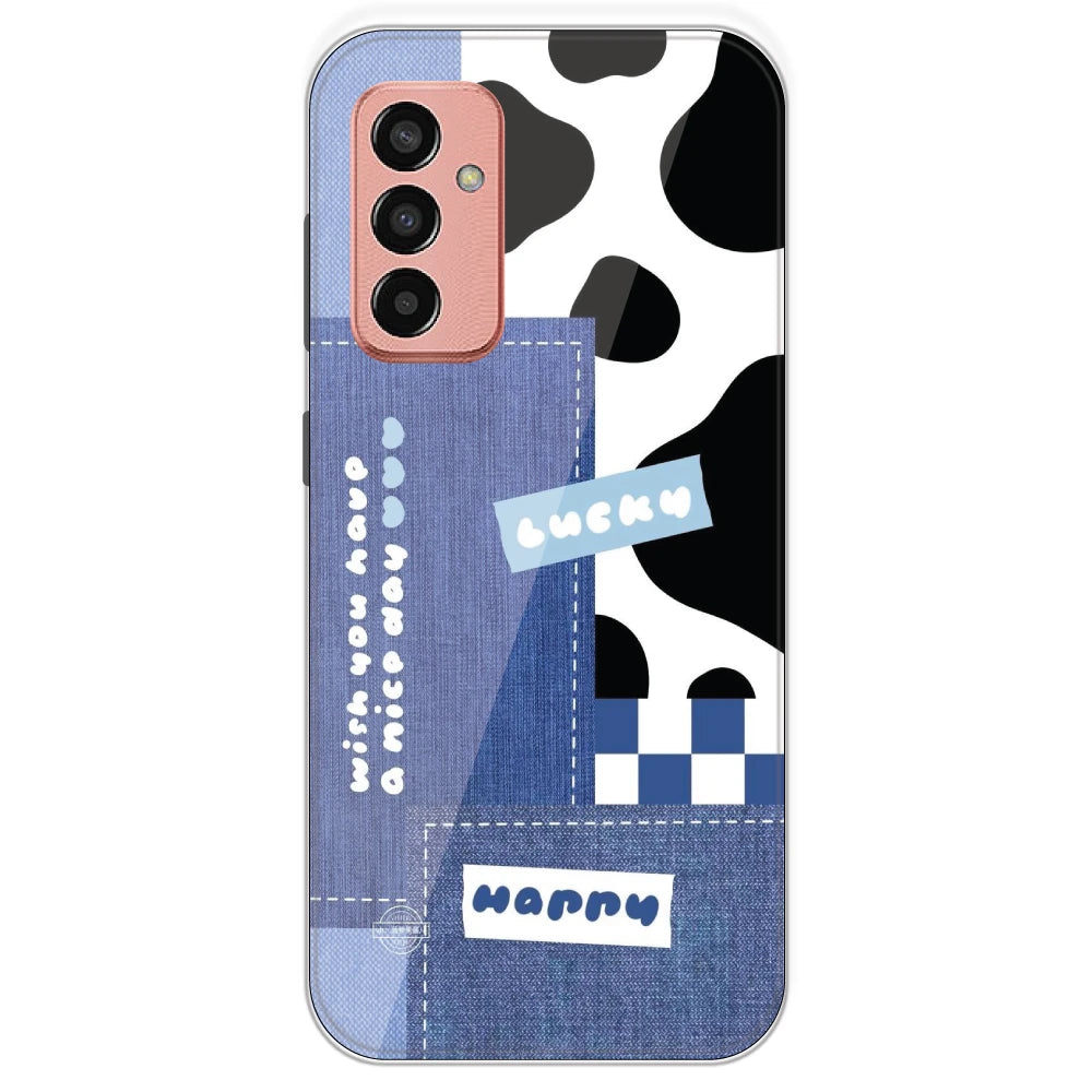 Cow Print Collage - Printed Silicone Case For Samsung Galaxy F13