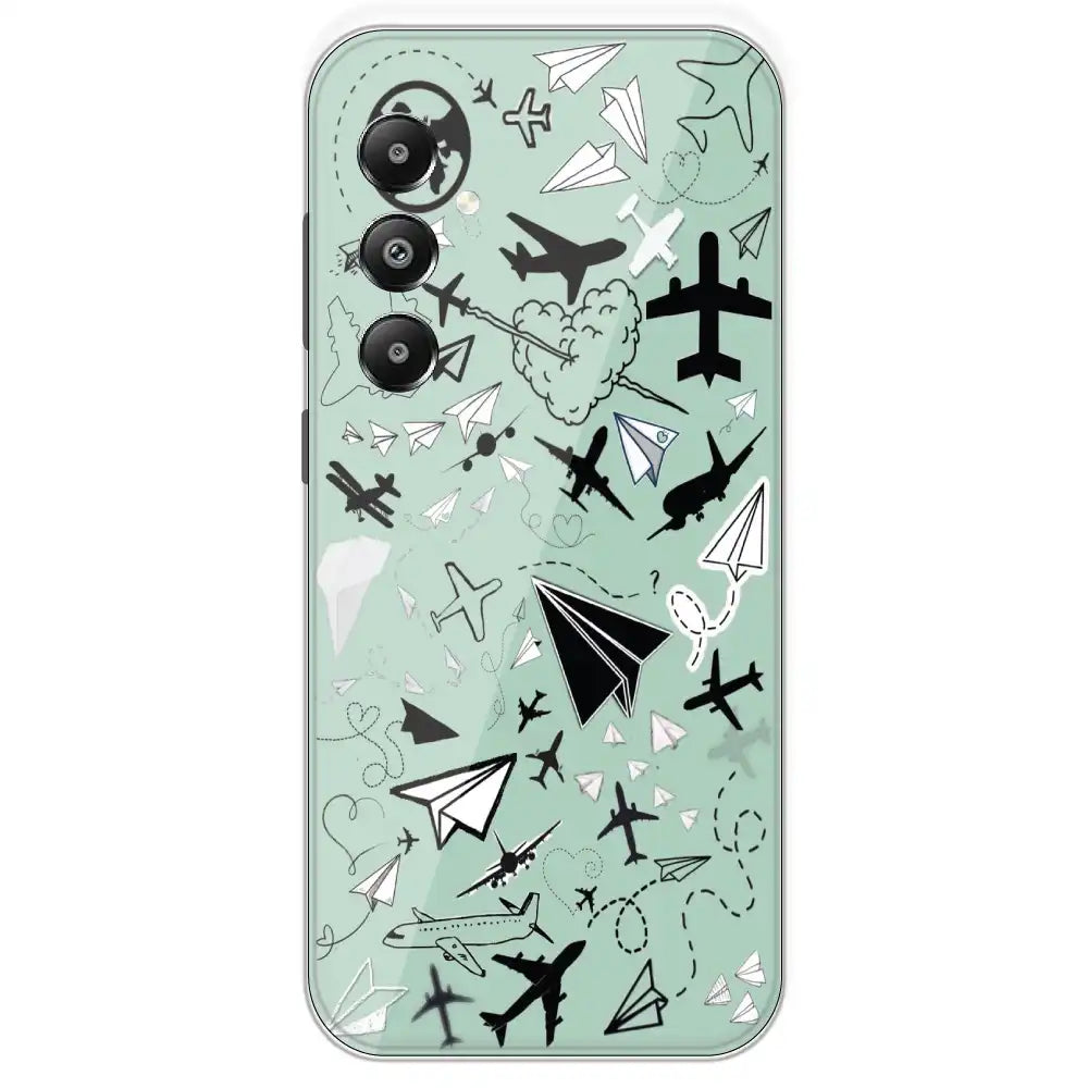 Planes - Printed Silicone Case For Samsung Galaxy F14