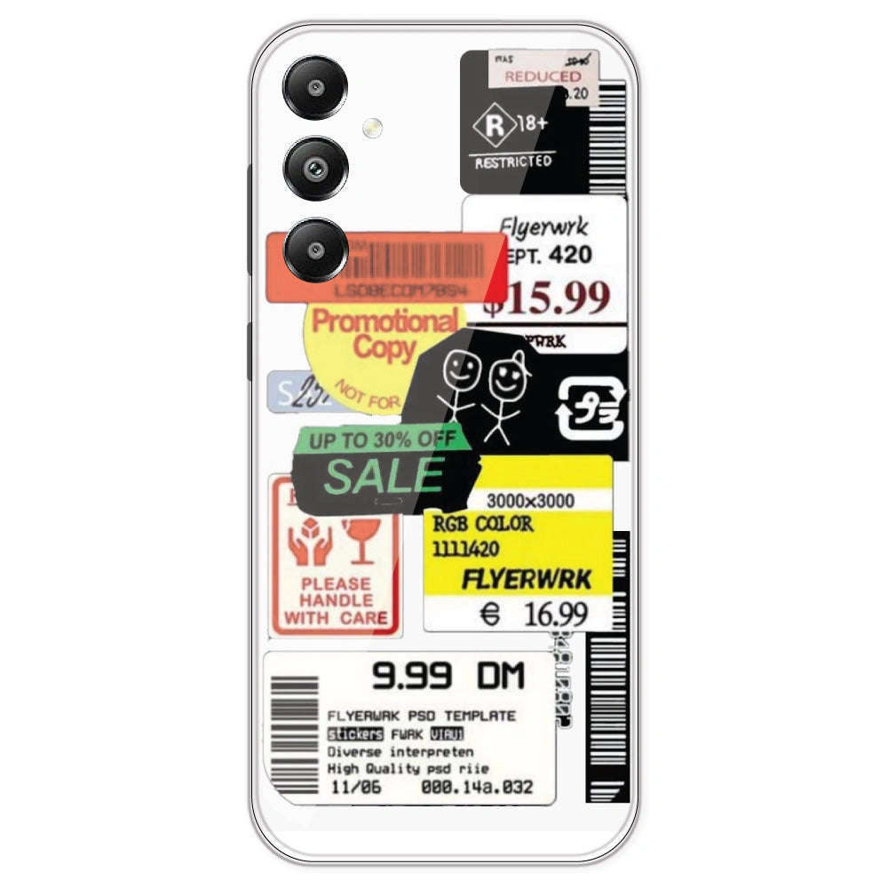 Sales - Clear Printed Silicone Case For Samsung Galaxy F14