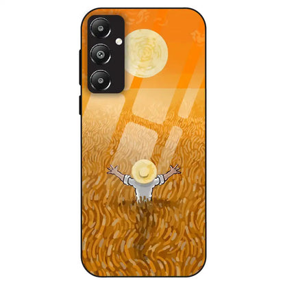 Golden Field Serenity - Glass Case For Samsung Galaxy F14