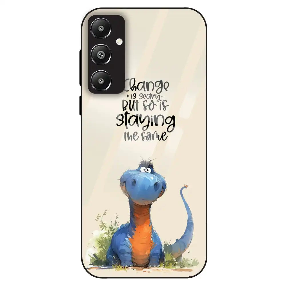 Cute Dinosaur Quote - Glass Case For Samsung Galaxy F14
