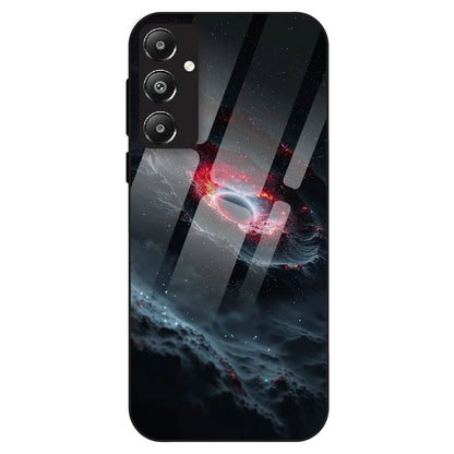 Cosmic Black Hole - Glass Case For Samsung Galaxy F14