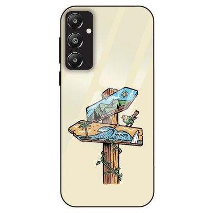 Nature Postbox Art Aesthetic - Glass Case For Samsung Galaxy F14