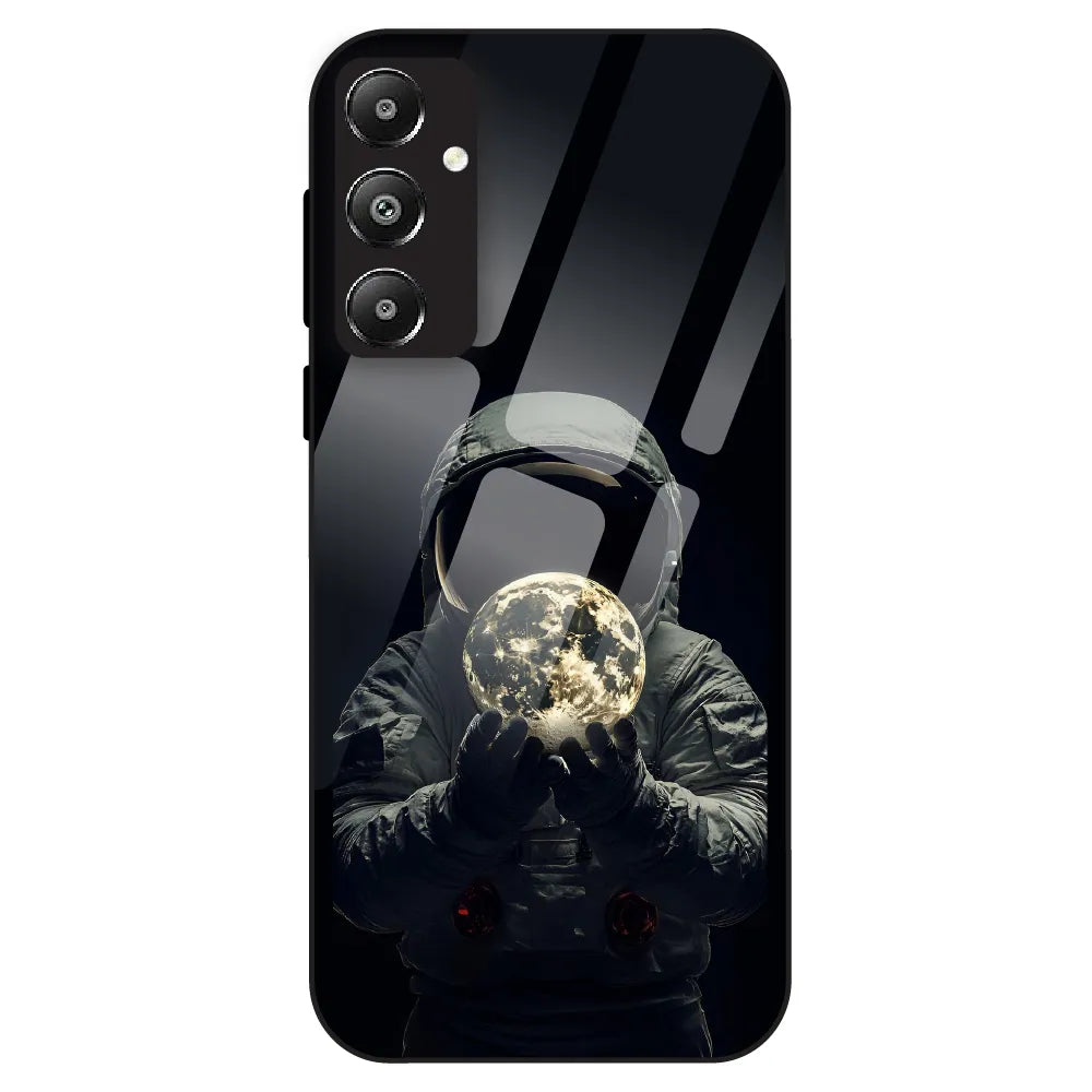 Astronaut Moon Glow - Glass Case For Samsung Galaxy F14