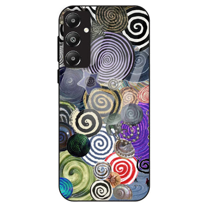 Abstract Spiral Vibe - Glass Case For Samsung Galaxy F14