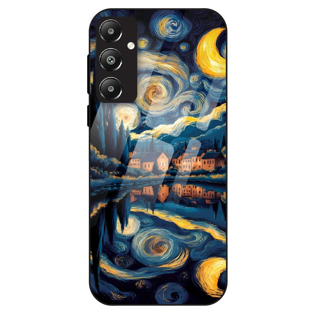 Starry Night Dreamscape - Glass Case For Samsung Galaxy F14