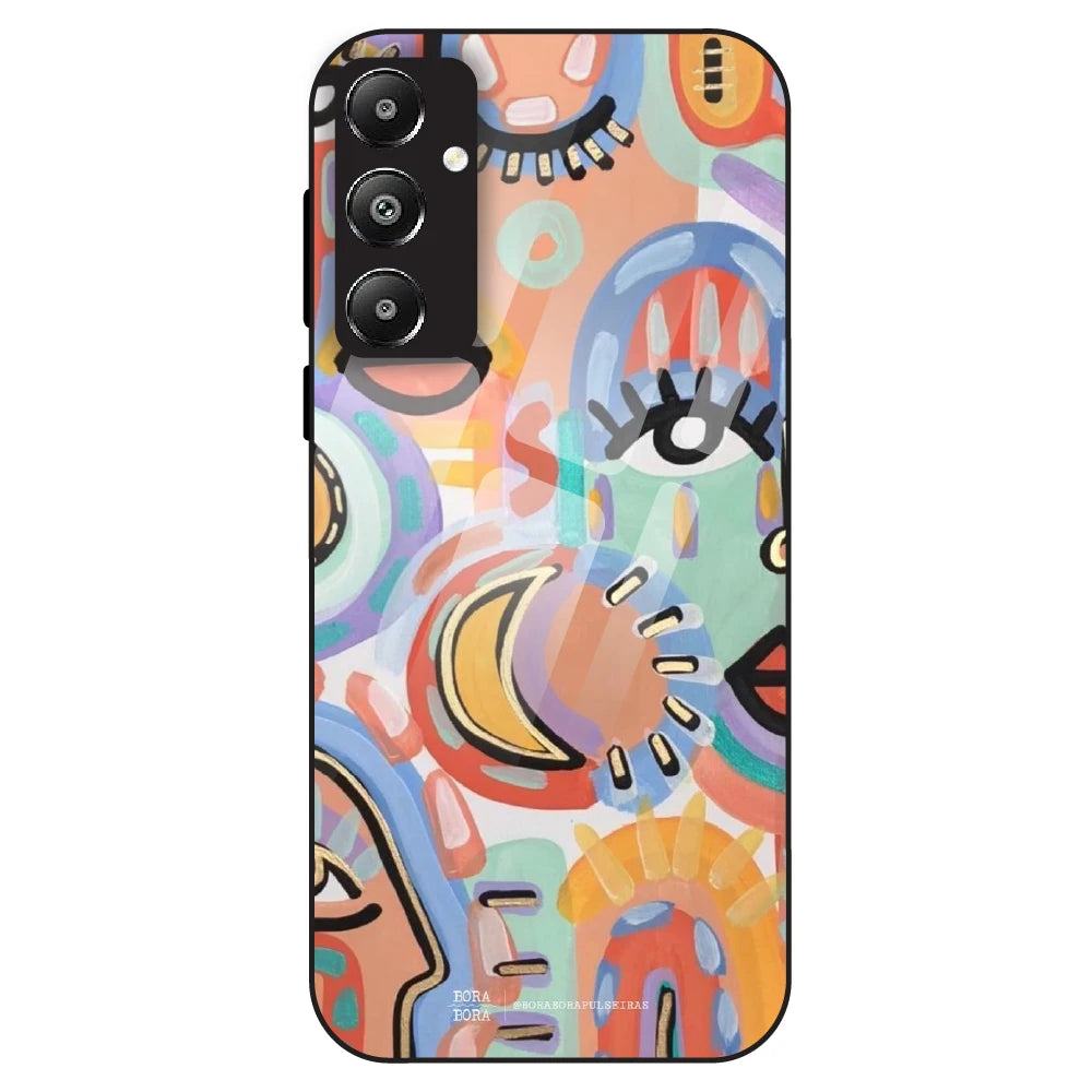 Abstract Pop Art - Glass Case For Samsung Galaxy F14