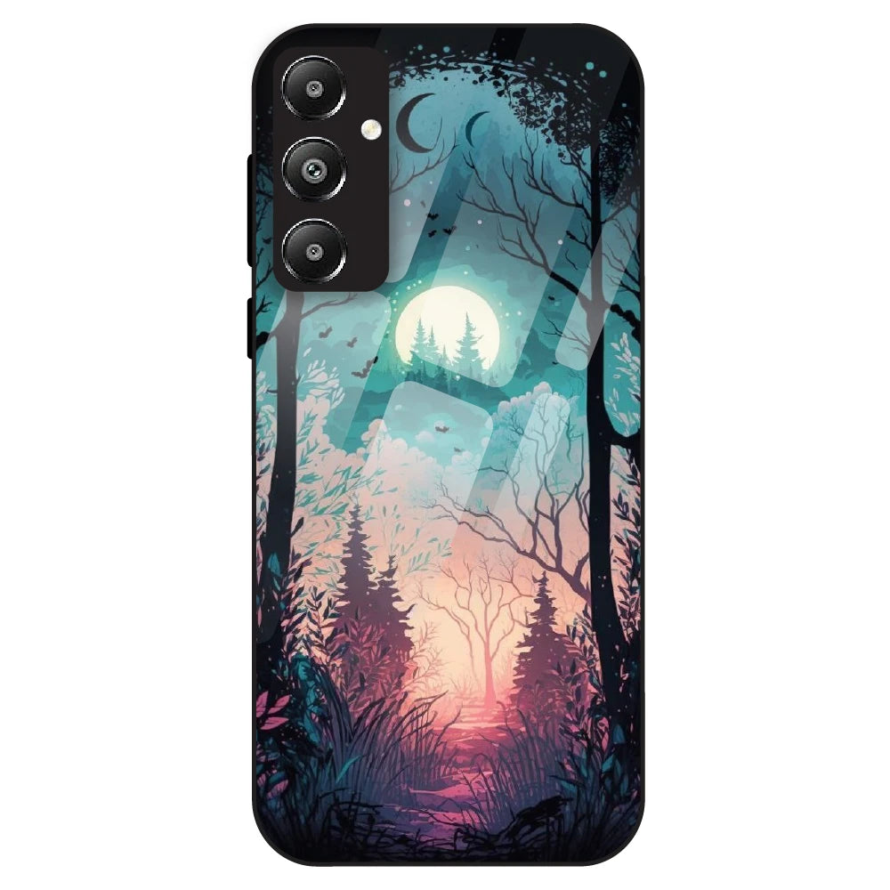 Moonlit Forest - Glass Case For Samsung Galaxy F14