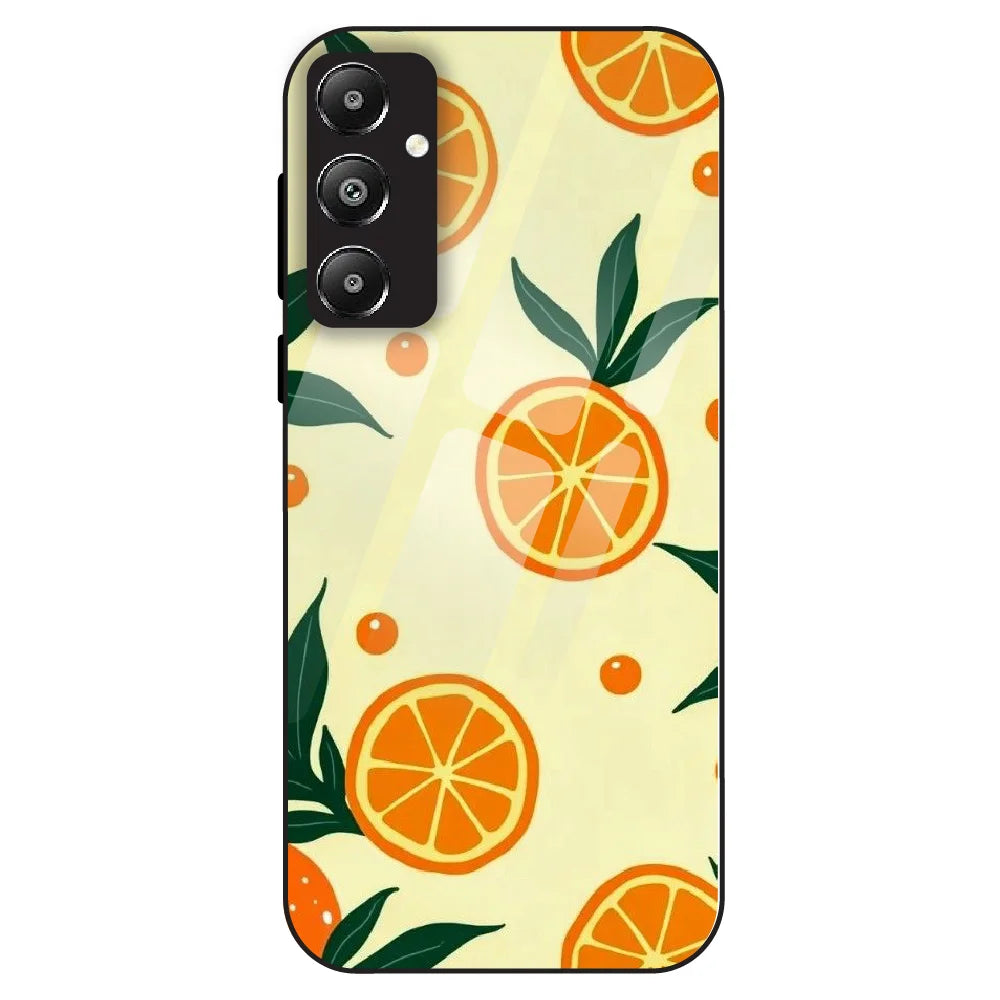 Citrus Orange Fresh - Glass Case For Samsung Galaxy F14