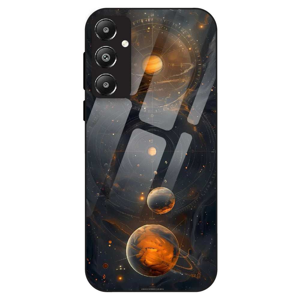 Cosmic Orbit Aesthetic - Glass Case For Samsung Galaxy F14