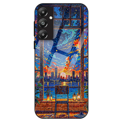 Sunset City View - Glass Case For Samsung Galaxy F14