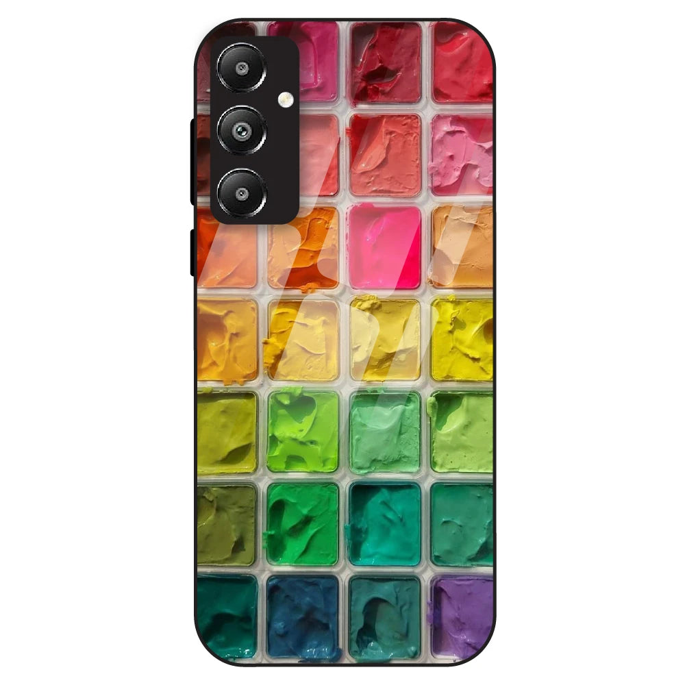 Color Palette Grid Aesthetic - Glass Case For Samsung Galaxy F14