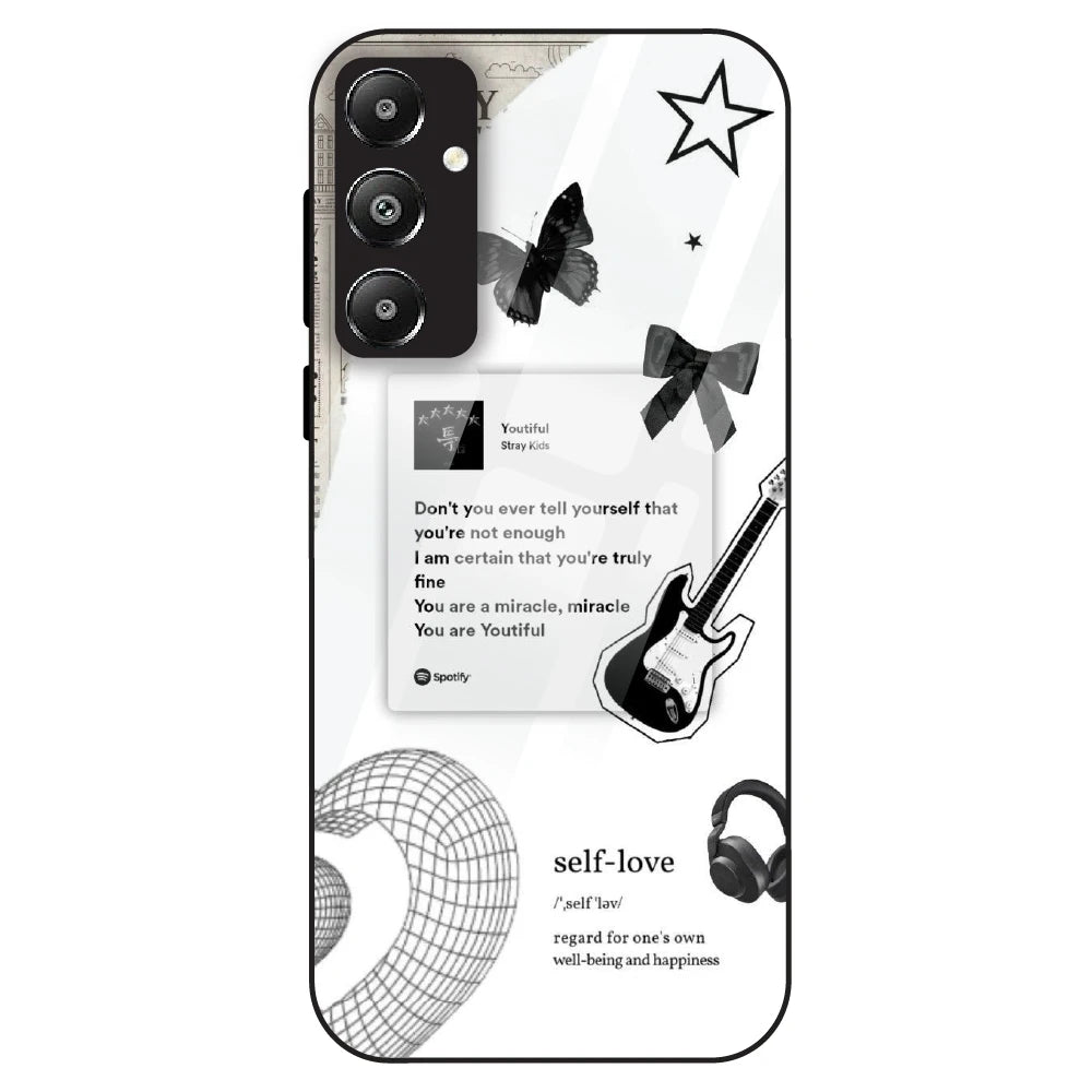 Monochrome Self-Love - Glass Case For Samsung Galaxy F14