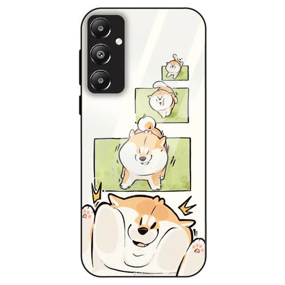 Cute Shiba Steps - Glass Case For Samsung Galaxy F14