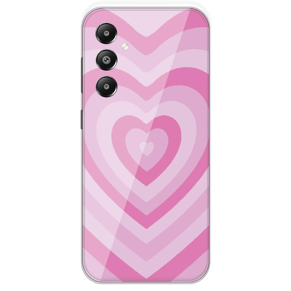 Pink Hearts - Printed Silicone Case For Samsung Galaxy F14