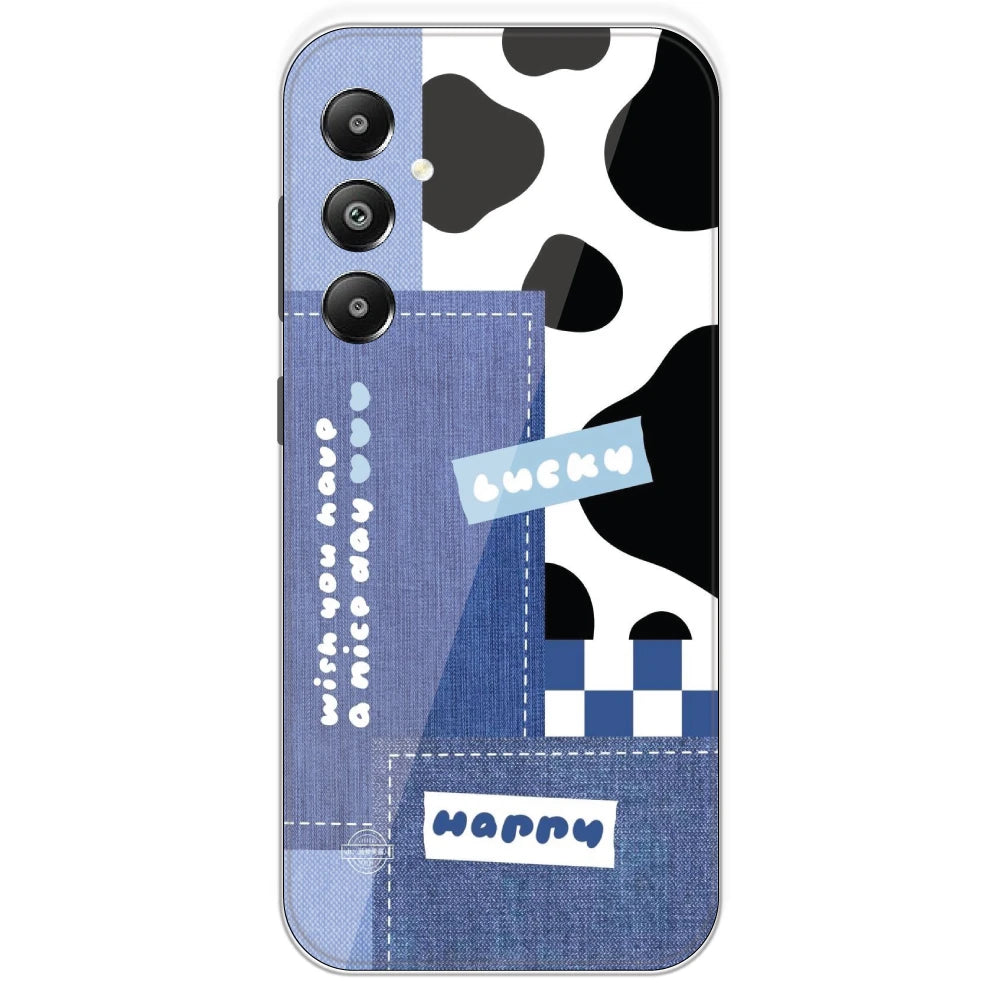 Cow Print Collage - Printed Silicone Case For Samsung Galaxy F14