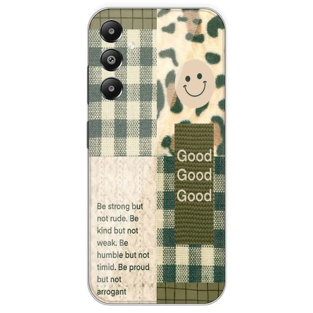 Patchwork Positivity - Printed Silicone Case For Samsung Galaxy F15
