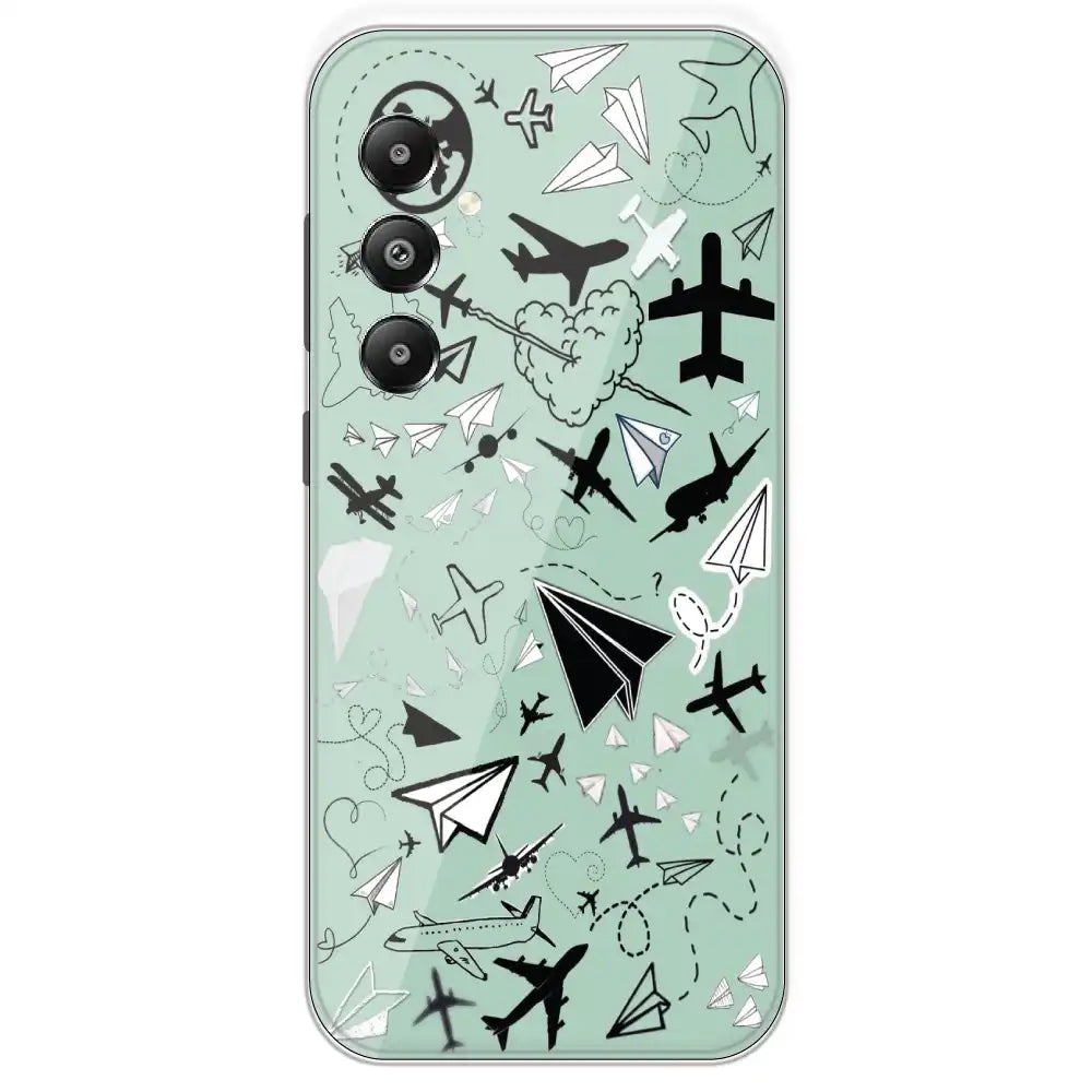 Planes - Printed Silicone Case For Samsung Galaxy F15