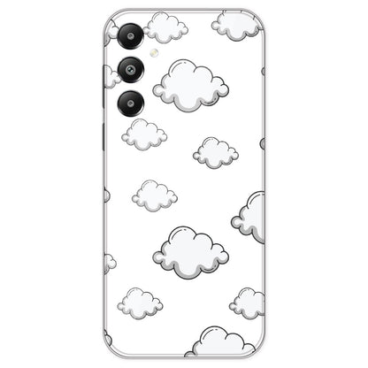 Clouds - Clear Printed Silicone Case For Samsung Galaxy F15