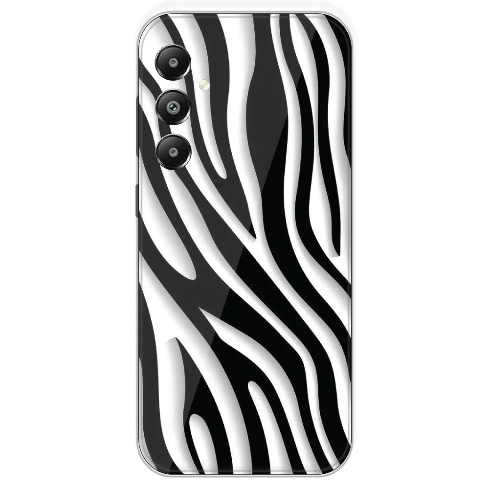 Zebra Print - Printed Silicone Case For Samsung Galaxy F15