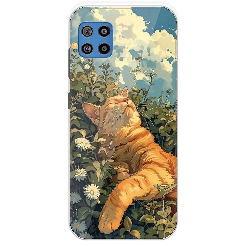 Garfield Sleeping - Printed Silicone Case For Samsung Galaxy F22