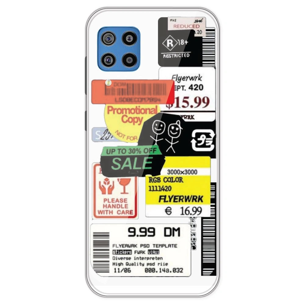 Sales - Clear Printed Silicone Case For Samsung Galaxy F22