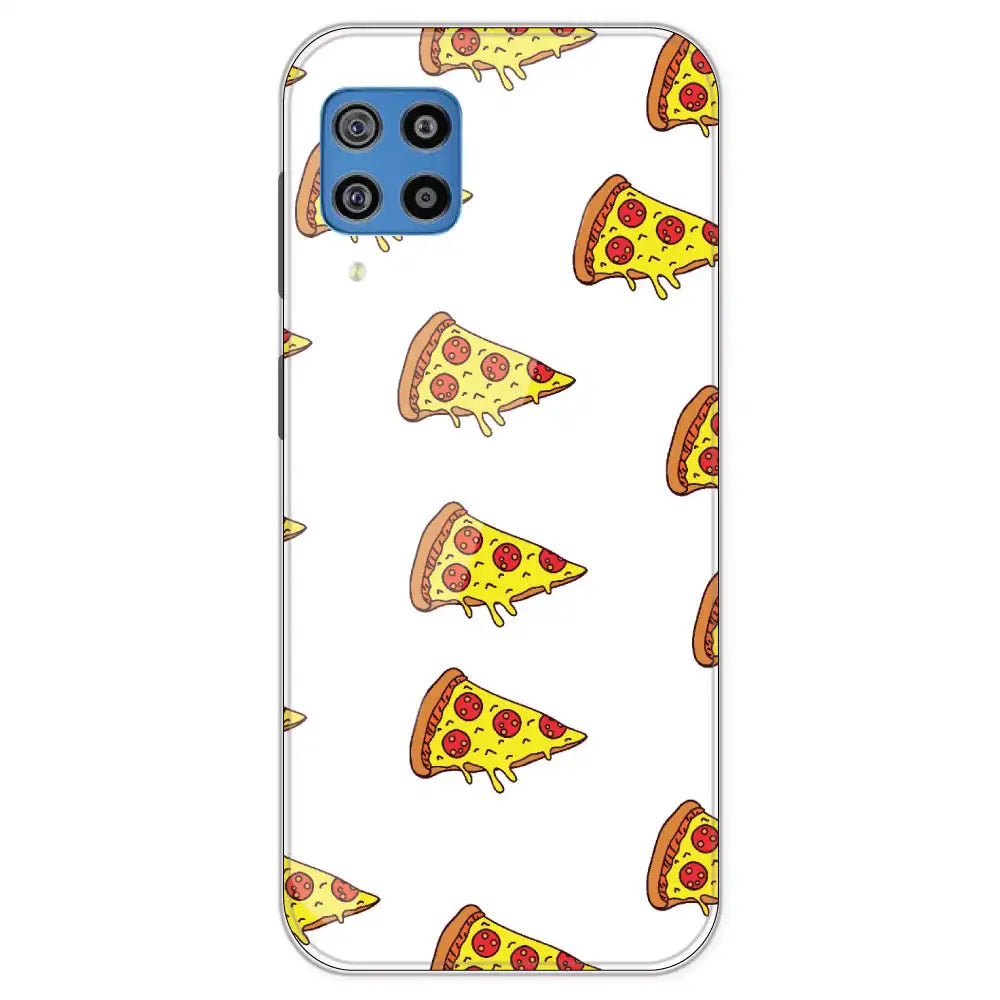 Pizza - Clear Printed Silicone Case For Samsung Galaxy F22