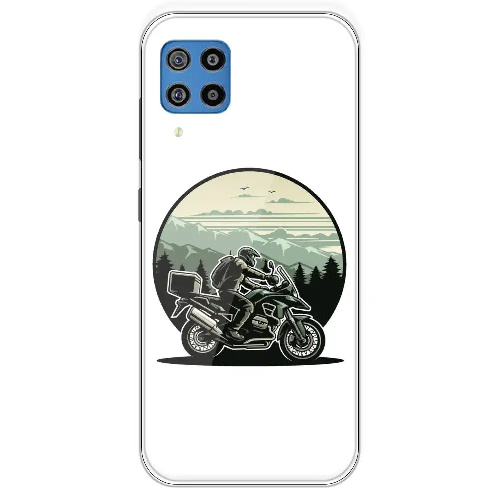 Biker - Printed Silicone Case For Samsung Galaxy F22