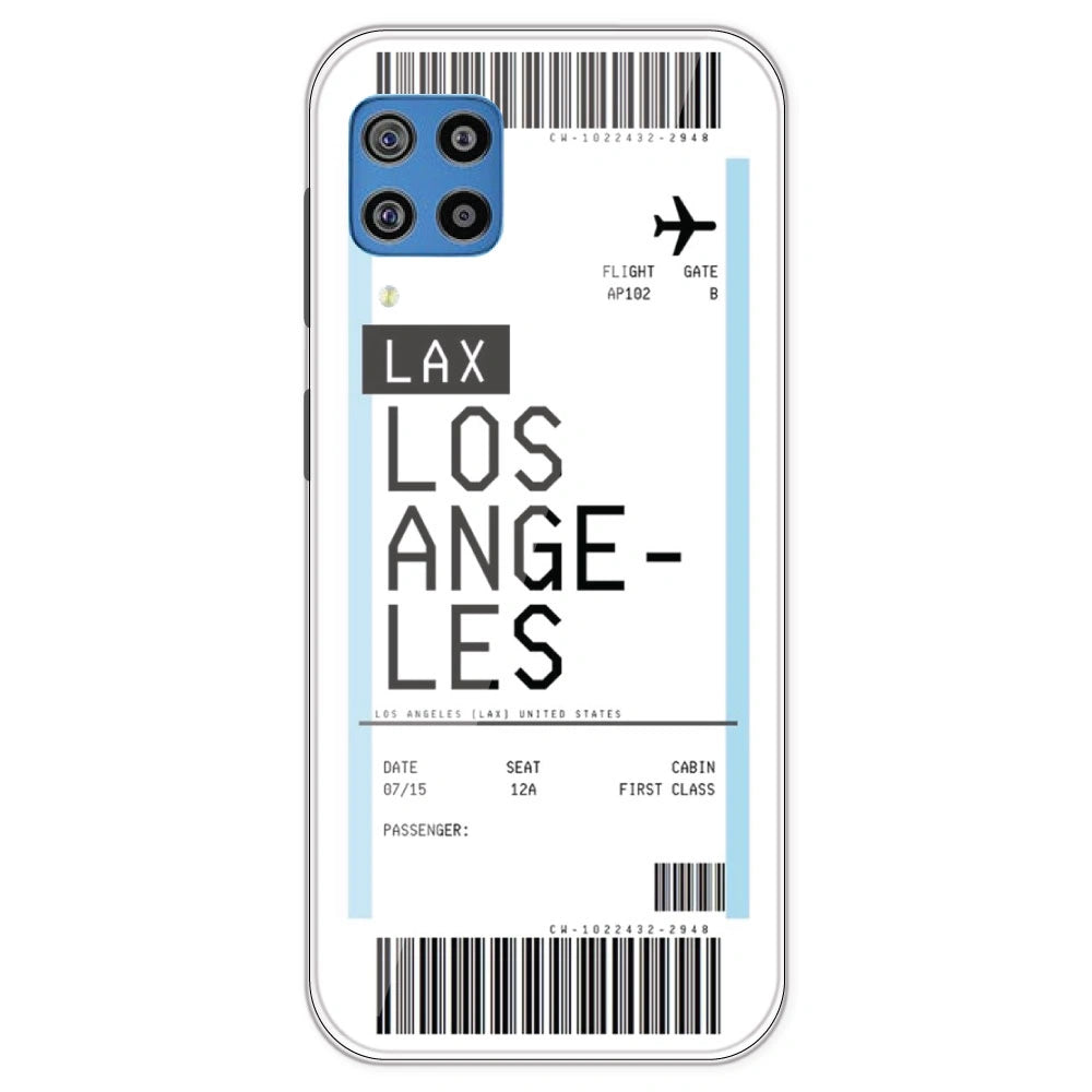Los Angeles Ticket - Clear Printed Silicone Case For Samsung Galaxy F22