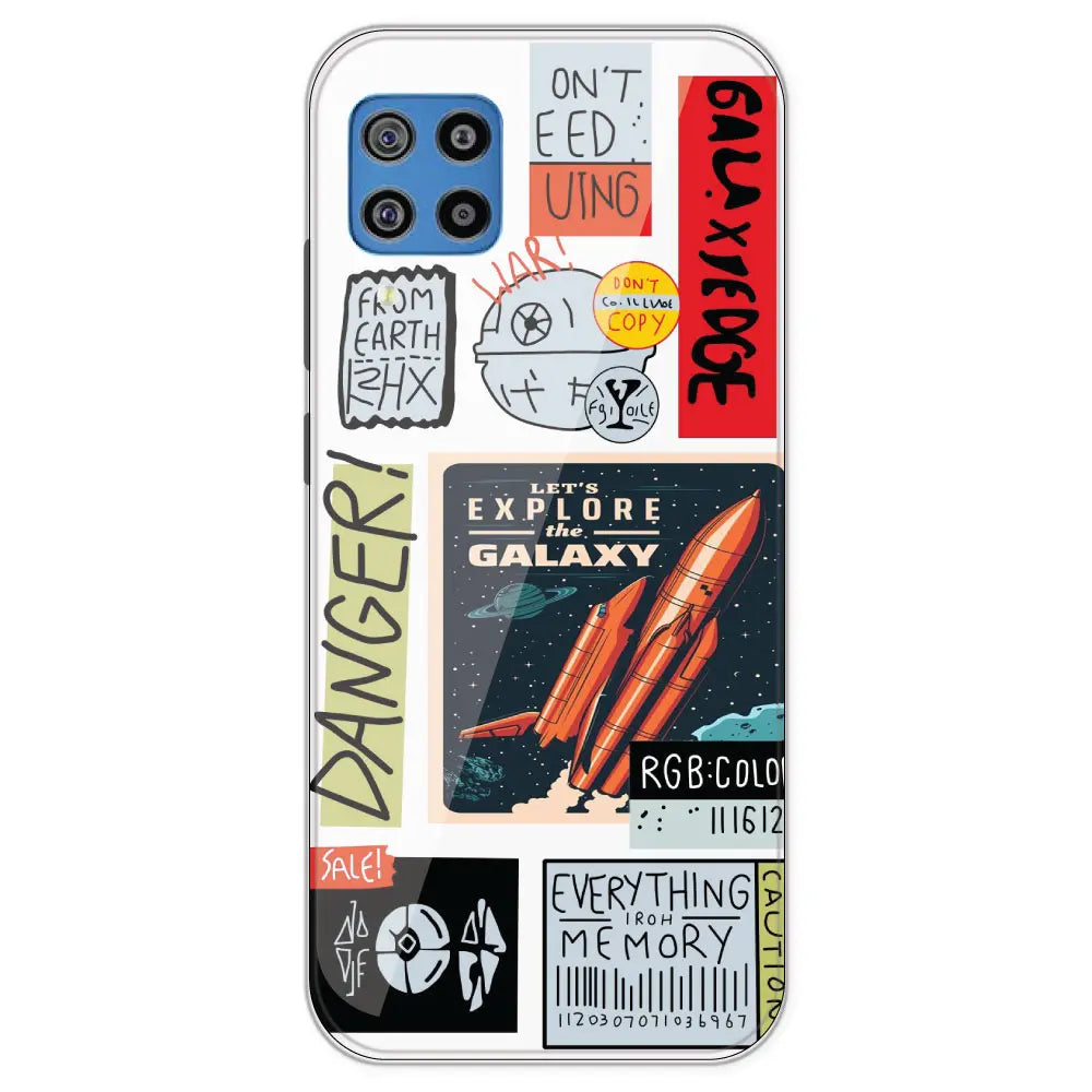 Galaxy - Clear Printed Silicone Case For Samsung Galaxy F22