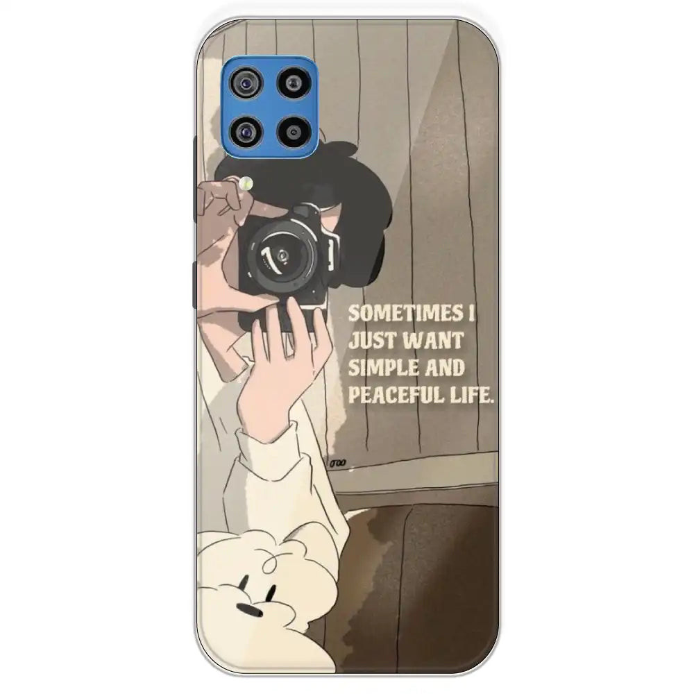 Photographer - Printed Silicone Case For Samsung Galaxy F22