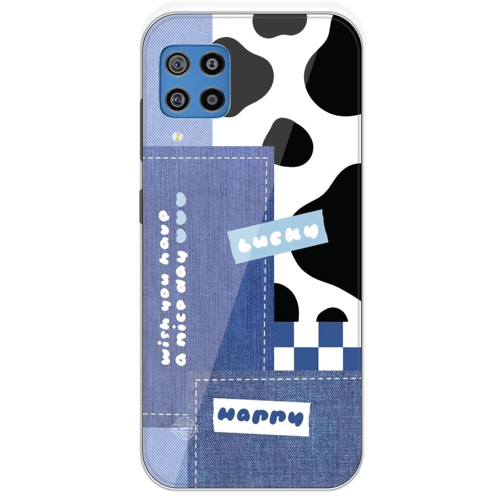 Cow Print Collage - Printed Silicone Case For Samsung Galaxy F22