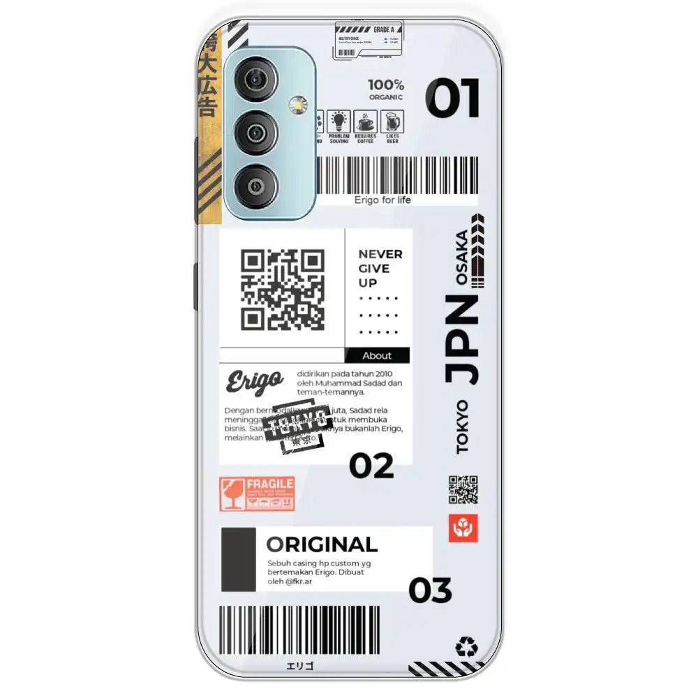 Barcode Labels - Printed Silicone Case For Samsung Galaxy F23