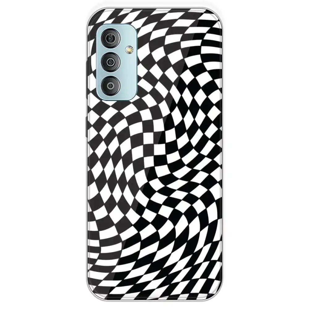 Checks - Printed Silicone Case For Samsung Galaxy F23