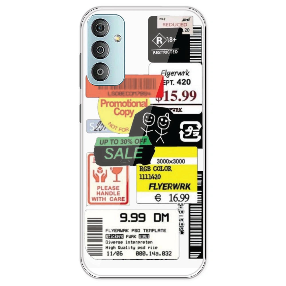 Sales - Clear Printed Silicone Case For Samsung Galaxy F23