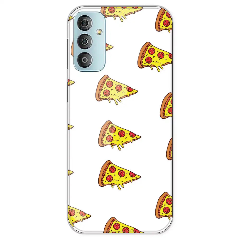 Pizza - Clear Printed Silicone Case For Samsung Galaxy F23