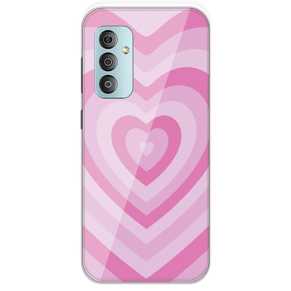 Pink Hearts - Printed Silicone Case For Samsung Galaxy F23